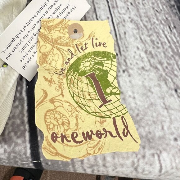 One World Womens PXL Boho Paisley Top 3/4 Sleeve Multicolor Polyester - Picture 3 of 9